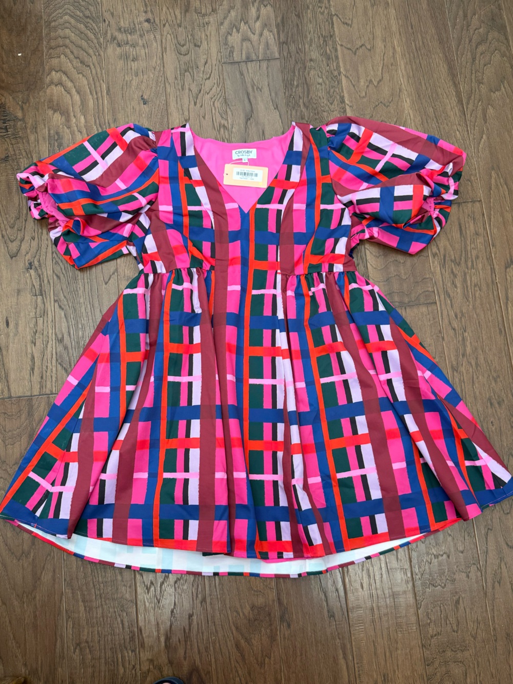 NWT Women’s Crosby by Millie Burch Kilby Dress in Plaid Please size large